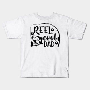 Less Talk More Fishing - Gift For Fishing Lovers, Fisherman - Black And White Simple Font Kids T-Shirt